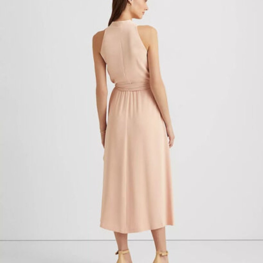 $175 LAUREN Ralph Lauren Georgette Halter Dress size 6 New with tag - Picture 3 of 15